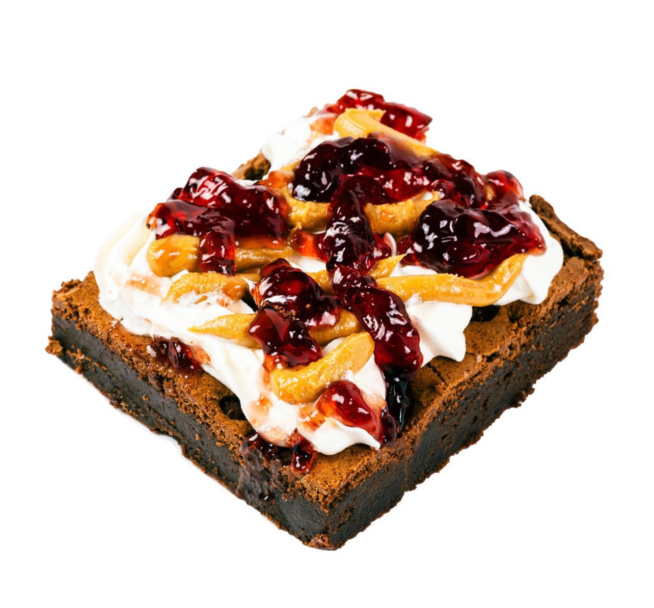 Peanut Butter & Jelly Brownie