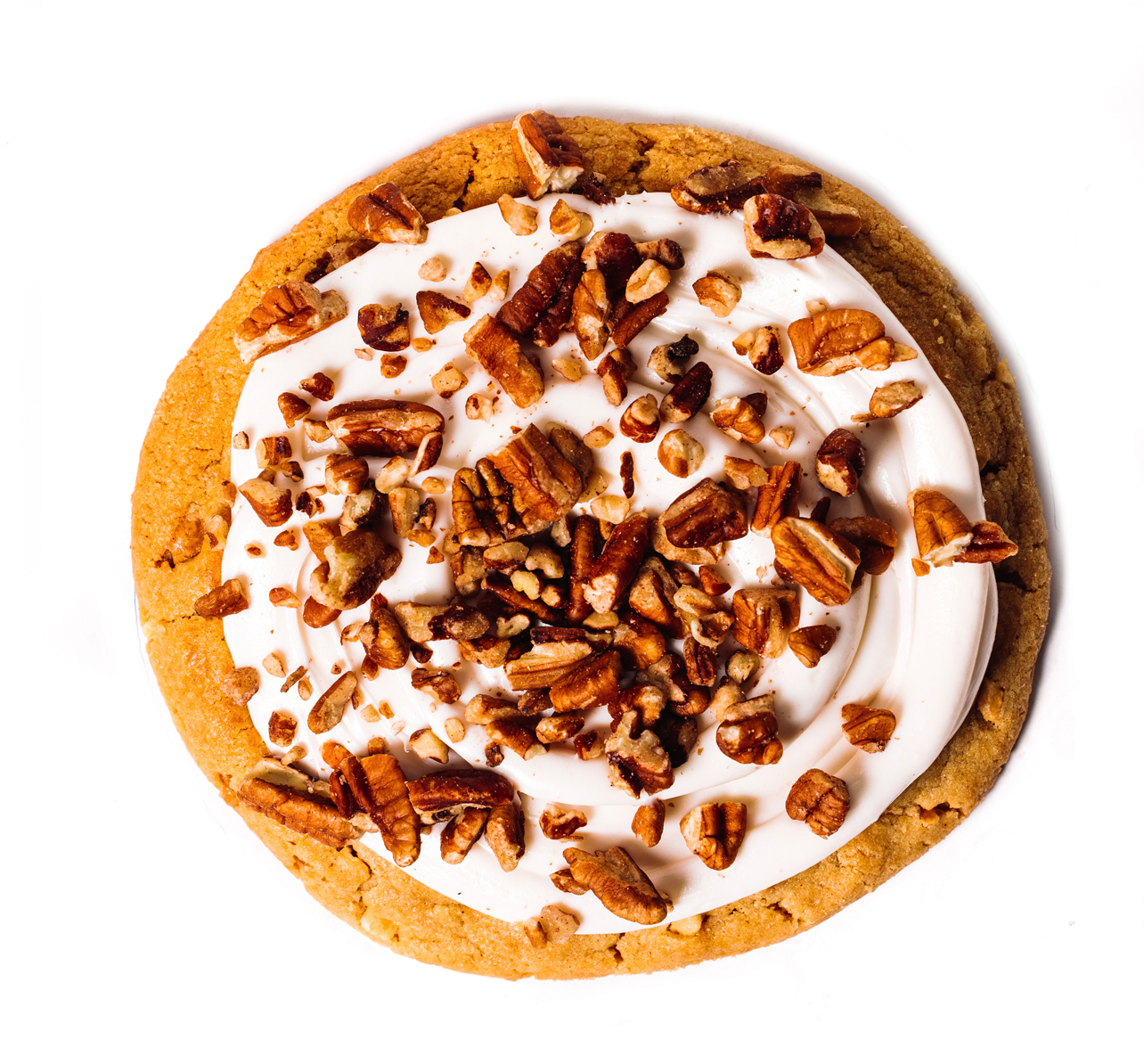 Peanut Butter Praline - Peanut Butter Cookie, Vanilla Buttercream Icing, Pecan Pralines 