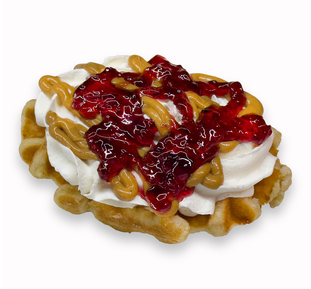 Peanut Butter & Jelly Belgian Waffles